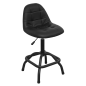 Premier Industrial Pneumatic Workshop Stool with Adjustable Height Swivel Seat & Back Rest