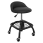 Premier Industrial Pneumatic Creeper Stool with Adjustable Height Swivel Seat & Back Rest