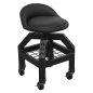 Premier Industrial Pneumatic Creeper Stool with Adjustable Height Swivel Seat & Back Rest