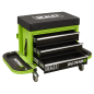 Mechanic's Utility Seat & Toolbox - Green