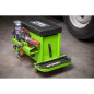 Mechanic's Utility Seat & Toolbox - Green