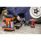 Mechanic's Utility Seat & Toolbox - Orange