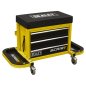 Mechanic's Utility Seat & Toolbox - Yellow