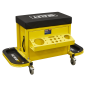 Mechanic's Utility Seat & Toolbox - Yellow