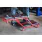 Steel Creeper/Seat with 7 Wheels & Adjustable Head Rest