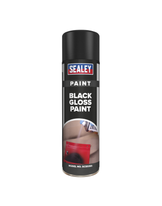 Black Gloss Paint 500ml Pack of 6