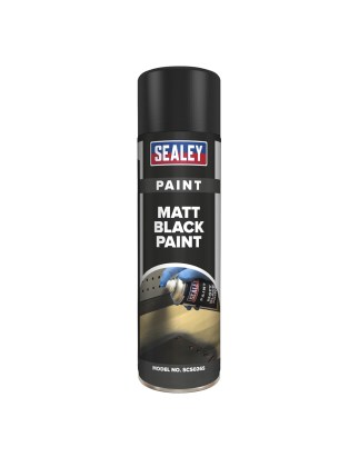 Black Matt Paint 500ml Pack of 6