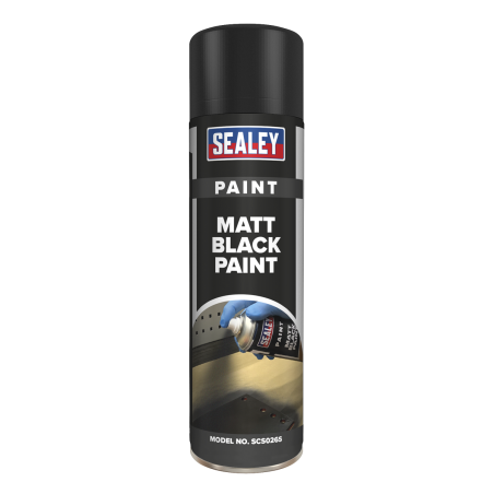 Peinture Noir Mat 500 ml Paquet de 6