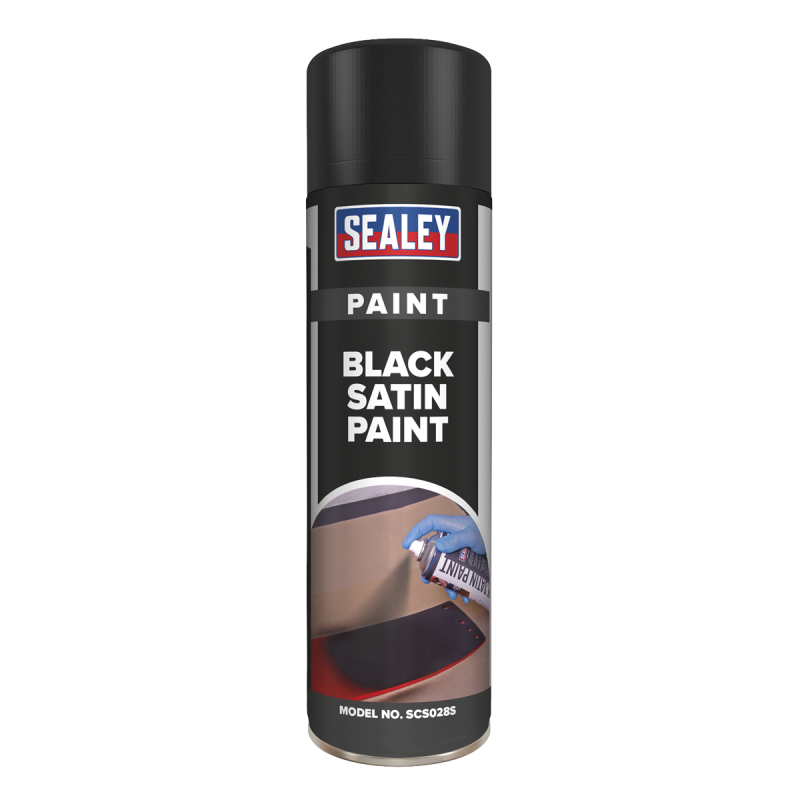 Black Satin Paint 500ml