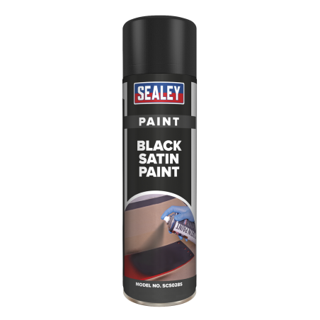 Black Satin Paint 500ml