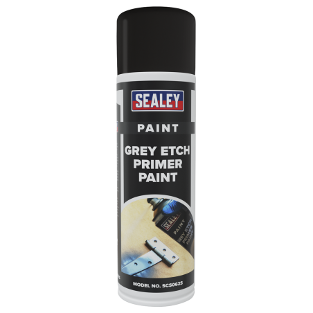 Grey Etch Primer Paint 500ml - Pack of 6