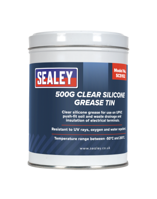 Silicone Clear Grease 500g Tin