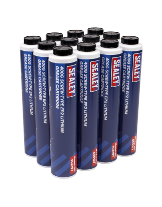 Screw-Type EP2 Lithium Grease Cartridge 400g Pack of 12