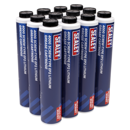 Screw-Type EP2 Lithium Grease Cartridge 400g Pack of 12