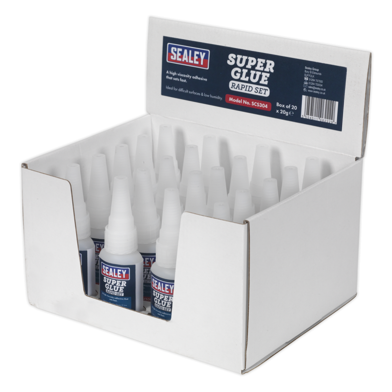 Super Glue Rapid Set 20g Paquet de 20