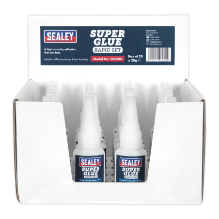 Super Glue Rapid Set 20g Paquet de 20