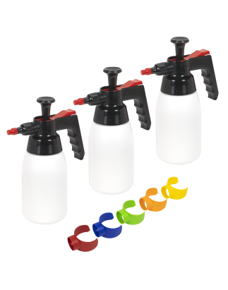 Premium Pressure Solvent Sprayers 1L & Colour-Coded Caps Combo