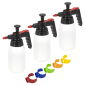 Premium Pressure Solvent Sprayers 1L & Colour-Coded Caps Combo