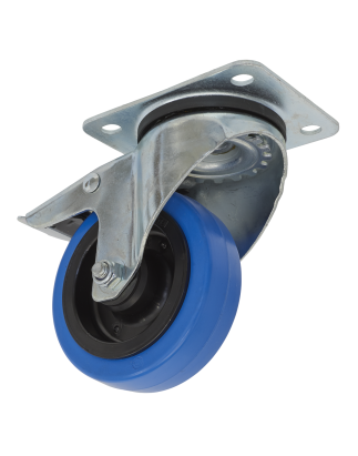 Castor Wheel Swivel Plate with Total Lock Ø100mm