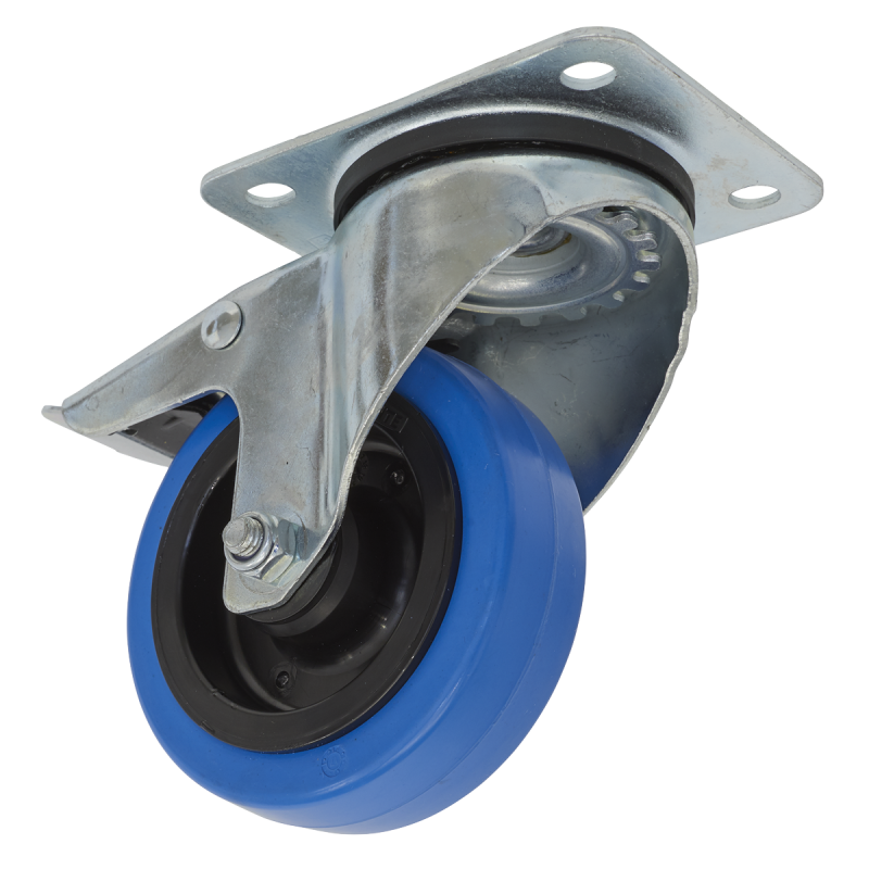 Castor Wheel Swivel Plate with Total Lock Ø100mm