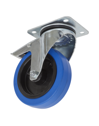 Castor Wheel Swivel Plate with Total Lock Ø125mm