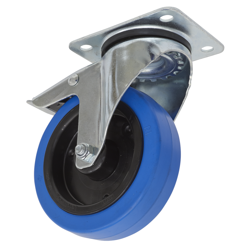 Castor Wheel Swivel Plate with Total Lock Ø125mm