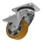 Castor Wheel Swivel Plate with Total Lock Ø125mm