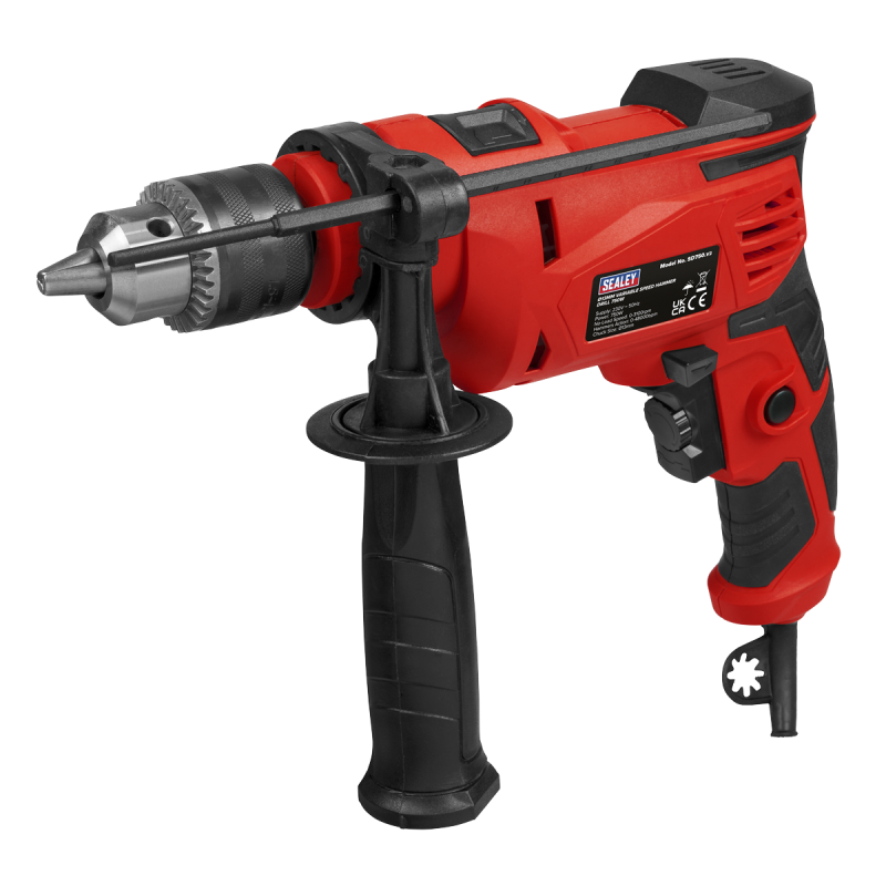 Hammer Drill Ø13mm Variable Speed with Reverse 750W/230V