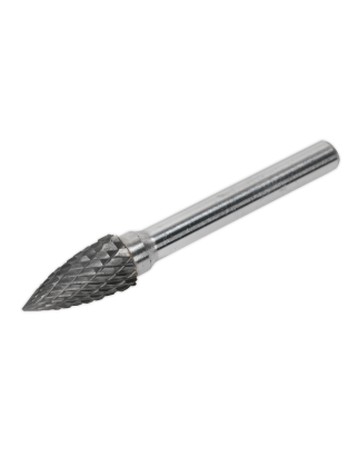 Tungsten Carbide Rotary Burr Arc Pointed Nose 10mm