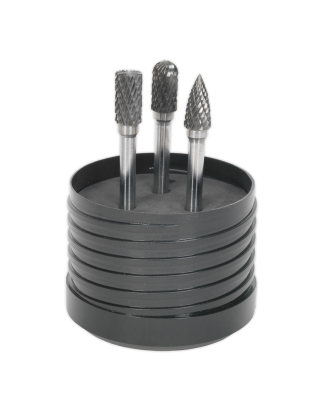 Tungsten Carbide Rotary Burr Set 3pc