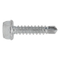 Self-Drilling Screw 4.2 x 19mm Hex Head Zinc Pack of 100