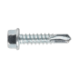 Self-Drilling Screw 5.5 x 25mm Hex Head Zinc Pack of 100