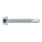 Self-Drilling Screw 5.5 x 38mm Hex Head Zinc Pack of 100