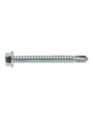 Self-Drilling Screw 5.5 x 50mm Hex Head Zinc Pack of 100