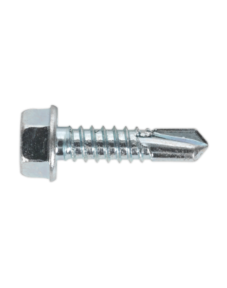 Self-Drilling Screw 6.3 x 25mm Hex Head Zinc Pack of 100