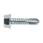 Self-Drilling Screw 6.3 x 25mm Hex Head Zinc Pack of 100