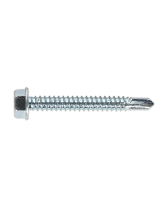 Self-Drilling Screw 6.3 x 50mm Hex Head Zinc Pack of 100