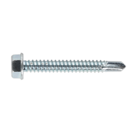 Self-Drilling Screw 6.3 x 50mm Hex Head Zinc Pack of 100