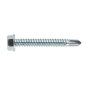 Self-Drilling Screw 6.3 x 50mm Hex Head Zinc Pack of 100