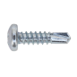 Self-Drilling Screw 4.8 x 19mm Pan Head Phillips Zinc Pack of 100