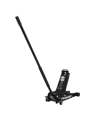 Premier Low Profile Trolley Jack with Rocket Lift 3 Tonne - Black