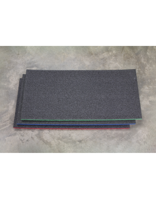 Easy Peel Shadow Foam® Vert/Noir 1200 x 550 x 30 mm