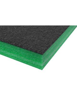 Easy Peel Shadow Foam® Vert/Noir 1200 x 550 x 50 mm