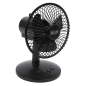 3-Speed Oscillating USB Desk Fan 6"