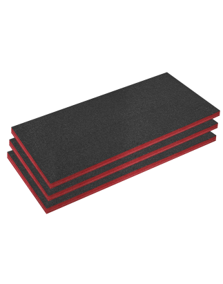 Easy Peel Shadow Foam® Red/Black 50mm - Pack of 3