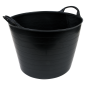 Heavy-Duty Flexi Tub 40L - Black