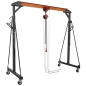 Portable Adjustable Gantry Crane with Geared Trolley Combo 1 Tonne