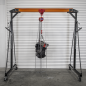 Portable Adjustable Gantry Crane with Geared Trolley Combo 1 Tonne