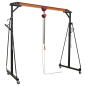 Portable Lifting Adjustable Gantry Crane 0.5 Tonne & Hoist Combo