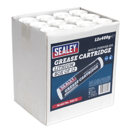 Cartouche de graisse EP2 Lithium 400 g Lot de 12